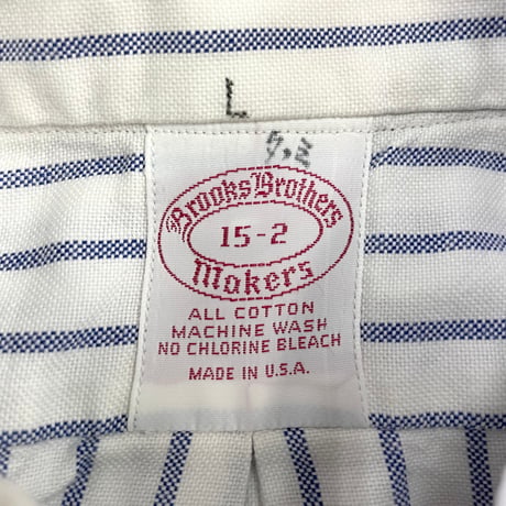 80's～90's Brooks Brothers Oxford Stripe BD Shirt USA製