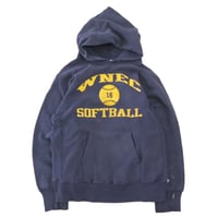 80's CHAMPION RW SWEAT PARKA "WNEC 16" Navy Lサイズ USA製
