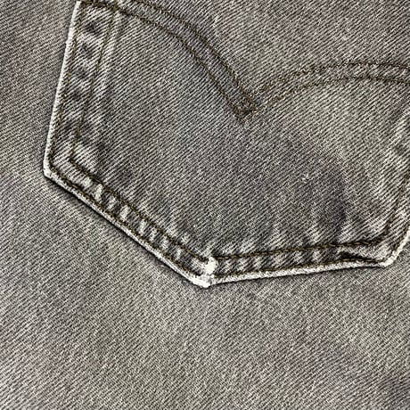 "Super Fade" 90's Levi's 501 "先染め" Black Denim Pants W32 USA製