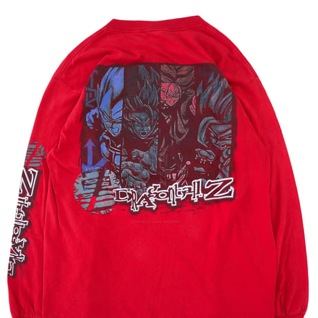 90's～00's "DRAGONBALL Z" 両面 プリント LS Tシャツ Lサイズ
