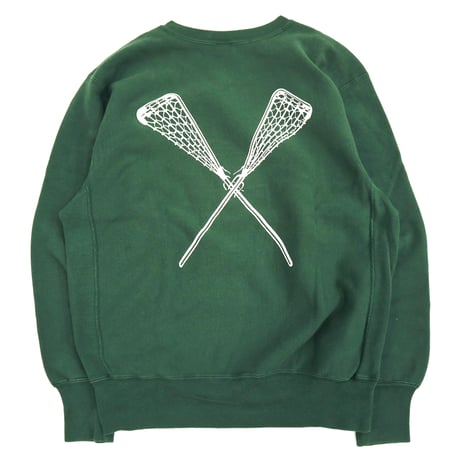 90’s CHAMPION RW SWEAT 目なし "バックプリント" Green XLサイズ USA製