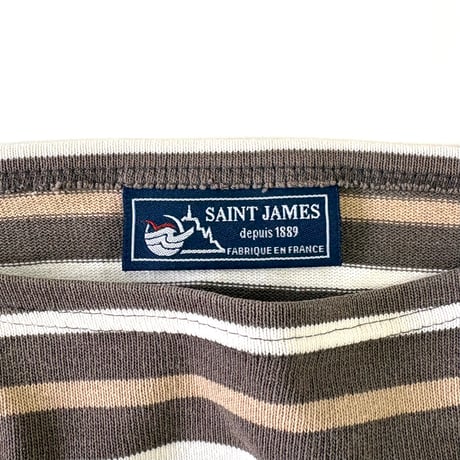 Saint James "Ouessant" Border Shirt Lサイズ FRANCE製