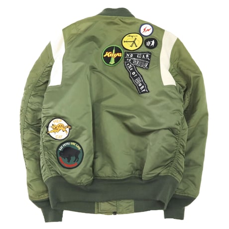 25周年記念 STUSSY×Fragment Design×UNDEFEATED×Alpha MA-1 Jacket Mサイズ