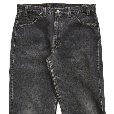 90's Levi's 505 "先染め" "ゴマ塩" Black Denim Pants W34 USA製