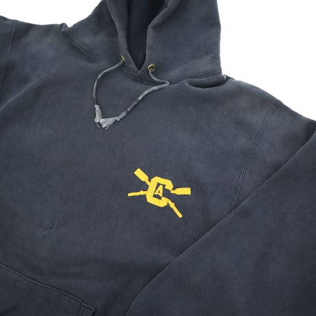80's CHAMPION RW SWEAT PARKA "UCD CREW" 両面 プリント Navy XLサイズ USA製