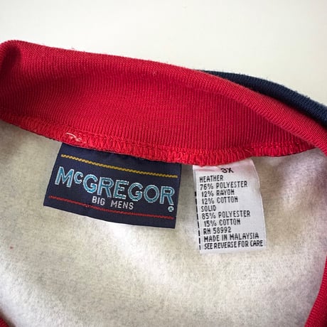 Deadstock 90's～ McGregor Tricolor Sweat Tops 3Xサイズ