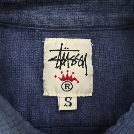 90's OLD STUSSY "Indigo Dye" LS Shirt USA製