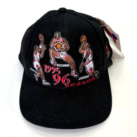 Deadstock 90's "Jordan" "Rodman" "Pippen" 6-panel Cap TAIWAN製