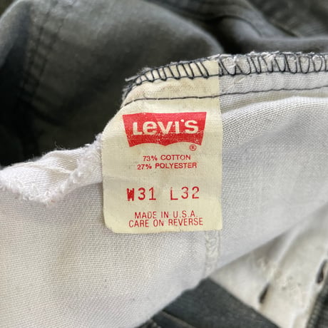 90's Levi's 519 "1557 Charcoal" Corduroy Pants W31 USA製