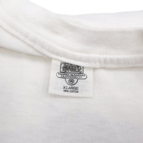 80's～ OLD Banana Republic "Tiger" Pocket Tee XLサイズ USA製