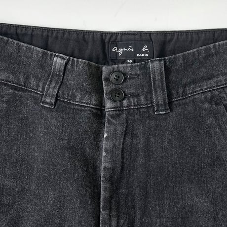 "Women's Size" agnes b. Black Denim Pants