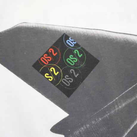 Deadstock～NOS ～90's SOF Tee "taking off with OS/2" 両面 プリント Tシャツ XLサイズ USA製