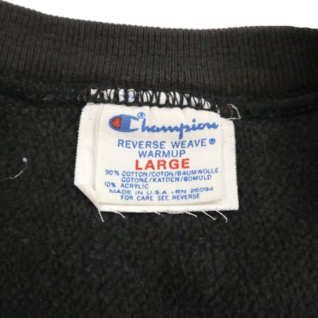 80's CHAMPION RW SWEAT "IOWA" "Black" Lサイズ USA製