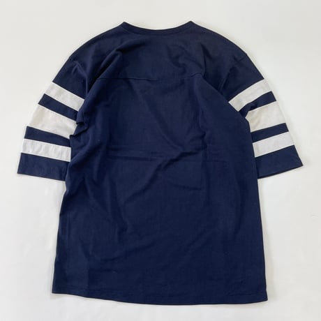 80's～ CHAMPION "solid" Football Tee Lサイズ USA製
