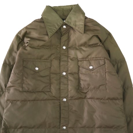 70's THE NORTH FACE "茶タグ" Goose Down Shirt Jacket Sサイズ USA製