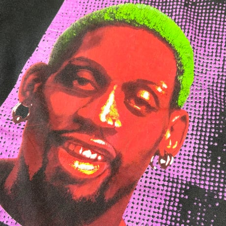 90's MIRO "Dennis Rodman" "Show Your Colors" "両面" Tシャツ Lサイズ