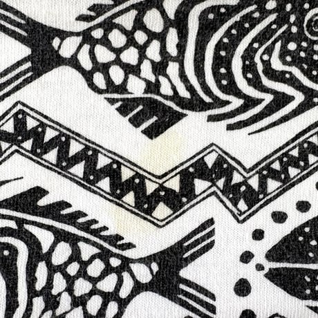 90's ANDAZIA "Fish Pattern" "All Over Print" Tシャツ XLサイズ USA製