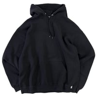 00's Russell "Reverse Type" "Black" Solid Sweat Parka XLサイズ