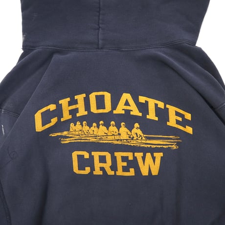 80’s CHAMPION RW SWEAT PARKA "両面プリント" Navy XLサイズ USA製