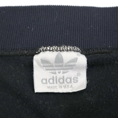 80's Adidas "RUN DMC" Back Trefoil Track Jersey Top Black XLサイズ USA製