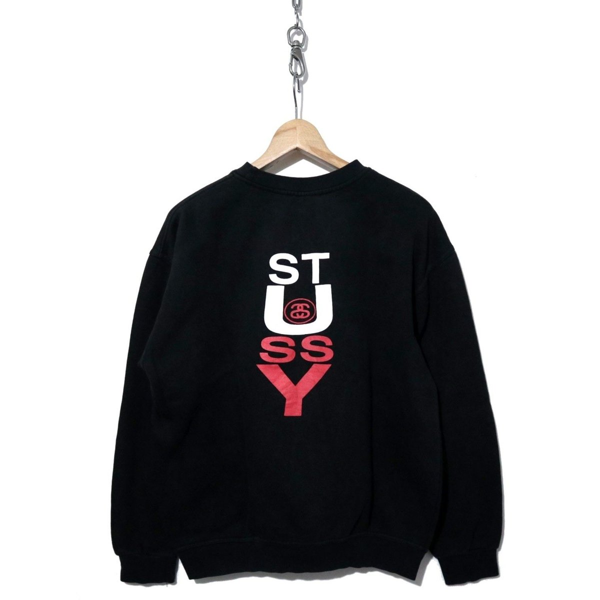 90’s OLD STUSSY 両面ロゴプリント スウェット USA製