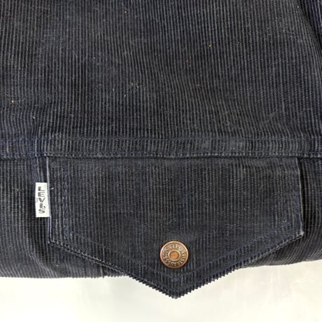 "Big Size" 70's Levi's 70605 1517 "Big E" Corduroy Sherpa Jacket 46 USA製