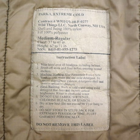 Wild Things Level7 PrimaLoft Jacket "USMC" "Happy Suit" Coyote MEDIUM REGULAR