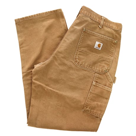 00's Carhartt "Double Knee" Duck Painter Pants USA製 Beige ①