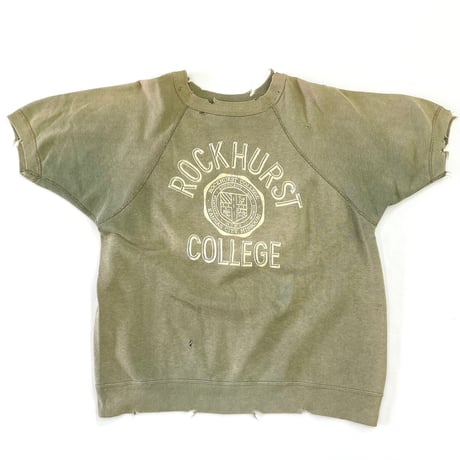 "Super Fade" 60's～ ARTEX "Rockhurst College" SS Flocky Sweat