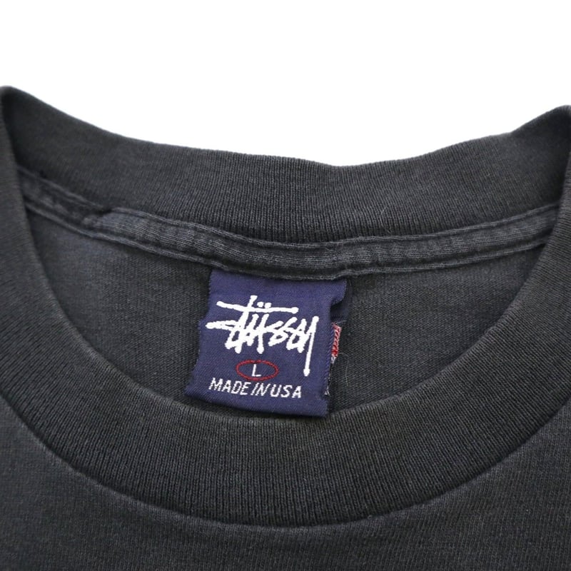 希少【old stussy】Vintage USA製 ドラゴン ロゴ Tシャツ