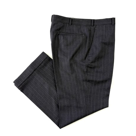 unknown 1tuck Wool Pin Stripe Slacks (fits W33)