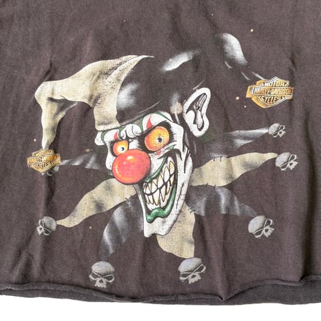 "Cut Off" 00's Harley Davidson "Clown" "Skull" Tank Top XLサイズ USA製