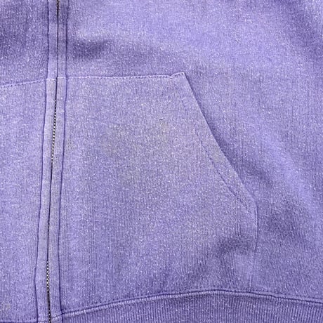 70's〜80's Tultex Solid Full Zip Sweat Parka Lサイズ USA製