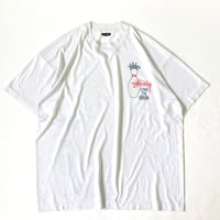 ～90's OLD STUSSY "King Pin Gear" Tシャツ (fits XL)