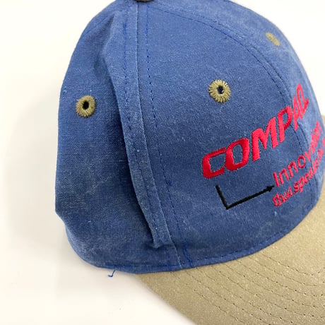 90's COMPAQ "Innovation～" "2tone" 6-Panel Cap
