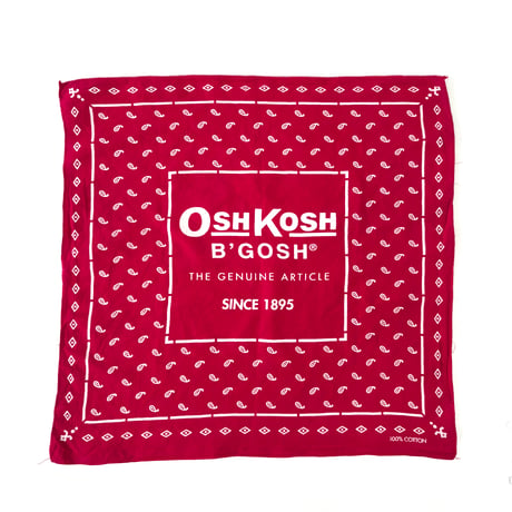 70's～ OSHKOSH "Navy/Red Paisley" All Cotton Bandana (sold separately)