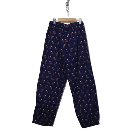 90's POLO "Bear Pattern" Pajama Pants Mサイズ