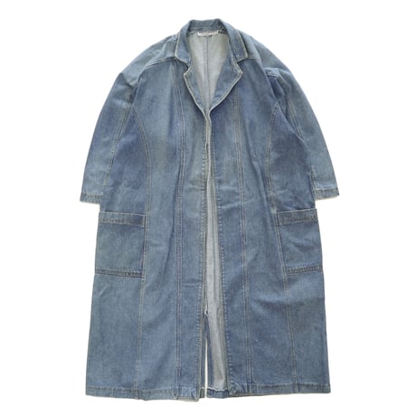 80's～90's MADE IN THE SHADE GARMENT Denim Long Coat Mサイズ USA製