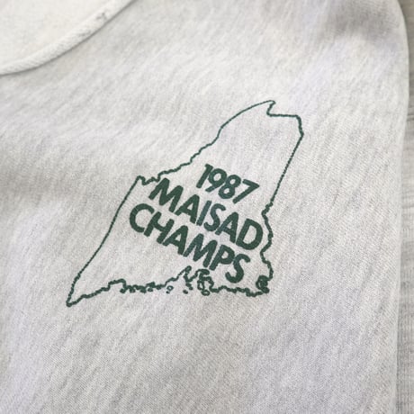 80's CHAMPION RW SWEAT PARKA "HEBRON LACROSSE" 3面 プリント XLサイズ USA製