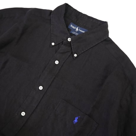 90's～00's Ralph Lauren "BLAIRE" Linen Shirt XLサイズ
