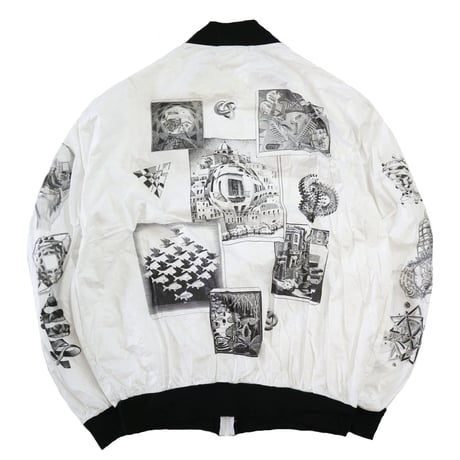 "Rare" ～90's M.C. Escher Multi Print Paper Jacket Lサイズ