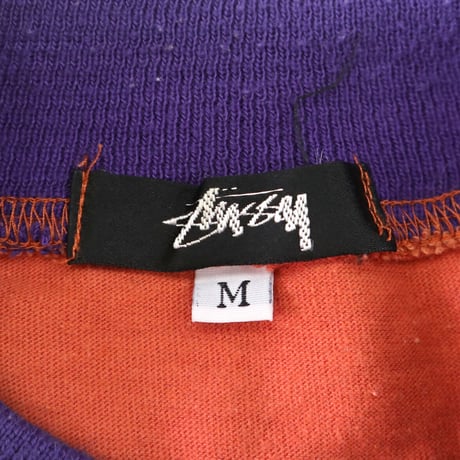 80's OLD STUSSY "ジャガード" LS Tシャツ Mサイズ USA製