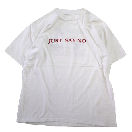 80's～90's unknown "JUST SAY NO" "両面" Tシャツ