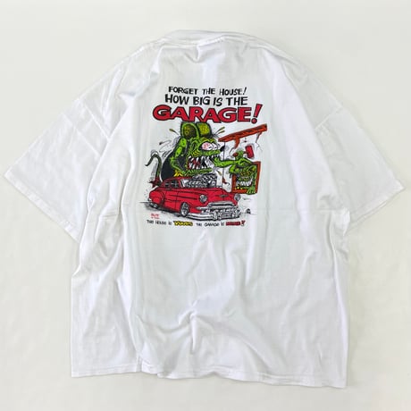 ～90's Local Motion "RAT FINK" 両面 プリント Tシャツ 2XLサイズ