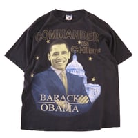 00's "Barack Obama" 両面 プリント Tシャツ XLサイズ