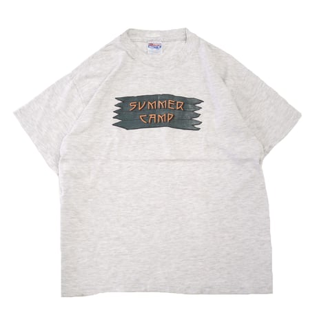 80's～90's Hanes "SUMMER CAMP" 両面 プリント Tシャツ Lサイズ USA製