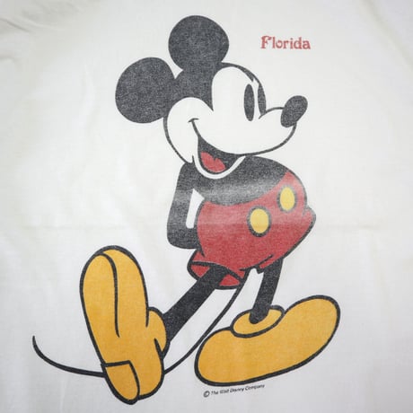"Big Size" ～80's Mickey Mouse プリント Tシャツ (3XL～相当)