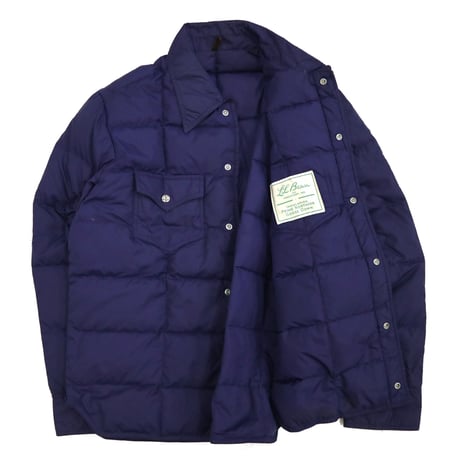 70's L.L. Bean "筆記体タグ" Goose Down Shirt Jacket