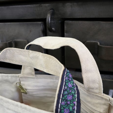 "Rare Handle" ～90's L.L. Bean "Flower Handle" BOAT AND TOTE Canvas Bag
