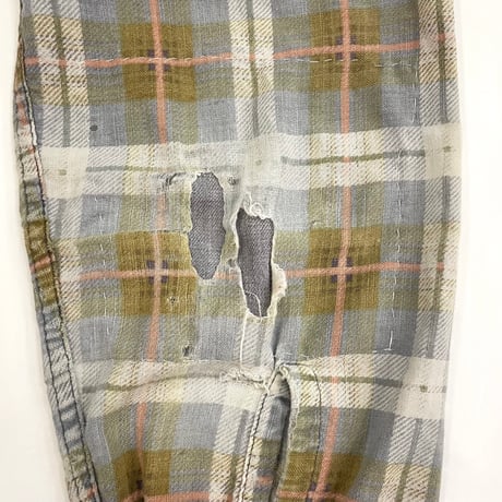"junk boro" 50's～60's Penney's Print Flannel Shirt Mサイズ